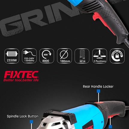 FAG18002Fixtecمطحنة زاوية FIXTEC 2350W 7 بوصة ثقيلة الواجب