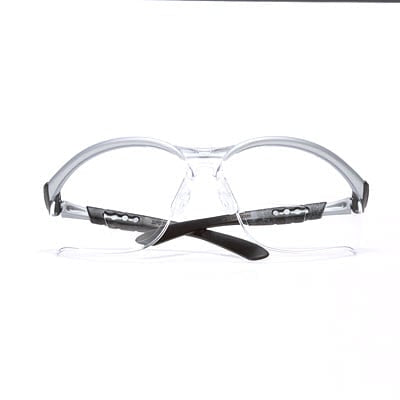 70001274913Mنظارات حماية 3M BX Reader عدسة شفافة إطار فضي +2.5