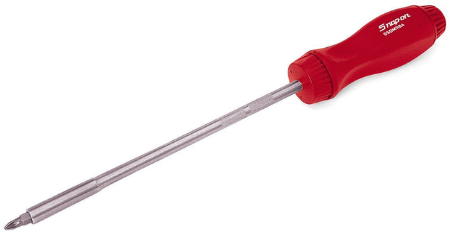 SSDMR8ARSnap-Onمفك براغي مغناطيسي بآلية تروس 12-15/16" أحمر طويل