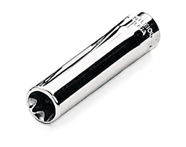 STLE100Snap-Onمقبس TORX E10 بقيادة 1/4 بوصة من Snap-on عميق مع طلاء كروم