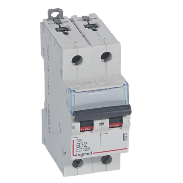 408945Legrandقاطع دارة Legrand DX3 ثنائي القطب 32A منحنى B