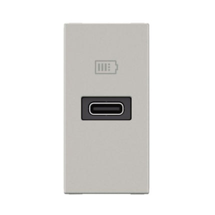 077691LLegrandموزاييك منفذ USB من النوع C توصيل الطاقة 20 واط ألومنيوم