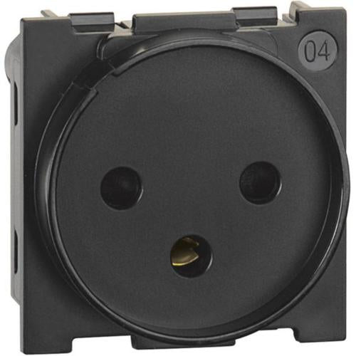 BT-KG4183Legrandمقبس Living Now بمعيار إسرائيلي 10/16A 250V أسود 2 وحدة
