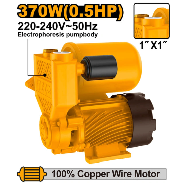 VPA37068INGCOمضخة مياه INGCO VPA37068 بقوة 370 وات ذاتية التحضير