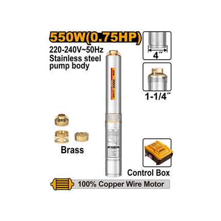 DWP55062INGCOمضخة البئر العميق INGCO 4 بوصة 550W DWP55062