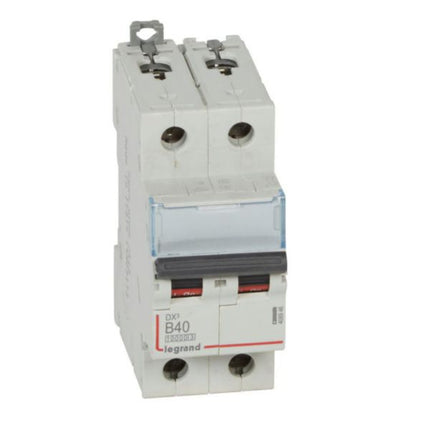 408946Legrandقاطع دائرة Legrand DX3 ثنائي القطب 40A منحنى B