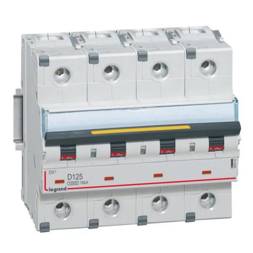 409542Legrandقاطع دورة Legrand DX3 رباعي الأقطاب 125A منحنى D