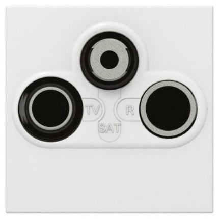 078786Legrandمنفذ تلفاز Mosaic من Legrand TV/R/SAT محمي معزول وحدتان أبيض