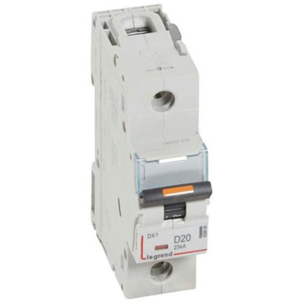409808Legrandقاطع دارة Legrand DX3 أحادي القطب 20A منحنى D