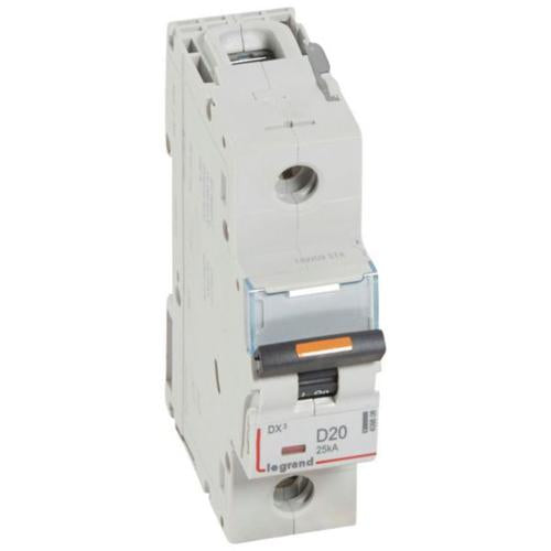 409808Legrandقاطع دارة Legrand DX3 أحادي القطب 20A منحنى D
