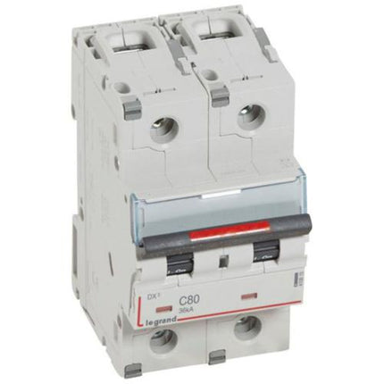 410015Legrandقاطع دارة Legrand DX3 ثنائي القطب 80A منحنى C
