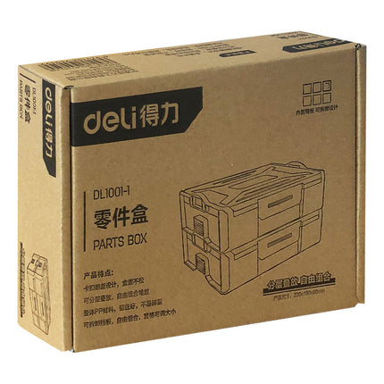 Deli Tools 9-Parts Plastic Storage Box , DL1001-1