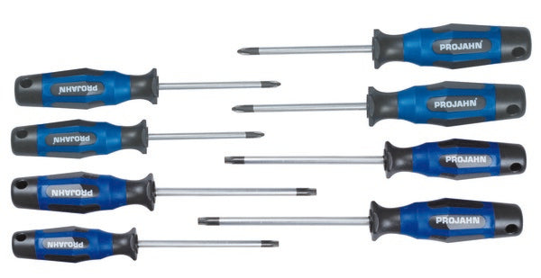 ‎‎Screwdriver set 8 pcs (PH + PZ + Torx) | 4624