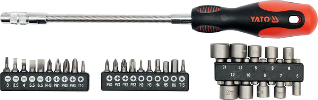 31pcs Flexible Screwdriver With Bits Set