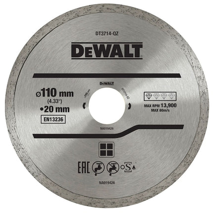 DT3714-QZDEWALTقرص قطع الماس ديوالت DT3714-QZ 110 ملم