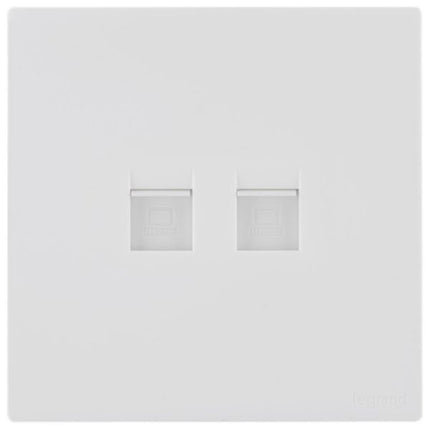 MEC43068WHLegrandمقبس Obria RJ45 مزدوج الفئة 6 UTP أبيض