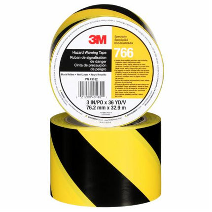 000212004318213Mشريط 3M Safety Stripe الفينيل 766 أسود أصفر 3 بوصة