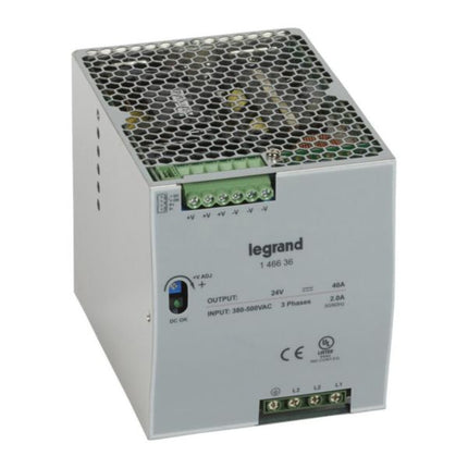 146636Legrandإمداد الطاقة المثبت بالوضع المتحول من ليجراند ثلاثي الطور 960 واط 24 فولت تيار مستمر