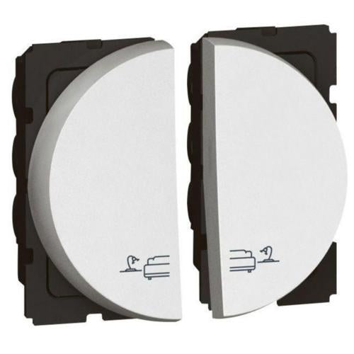 573295Legrandمفتاح أرتيور الأبيض لإضاءة السرير 2 وحدة 10A 250V