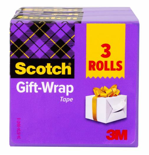 000680603068383Mلفات شريط تغليف الهدايا Scotch قابلة لإعادة الملء في صندوق شفاف ساتان