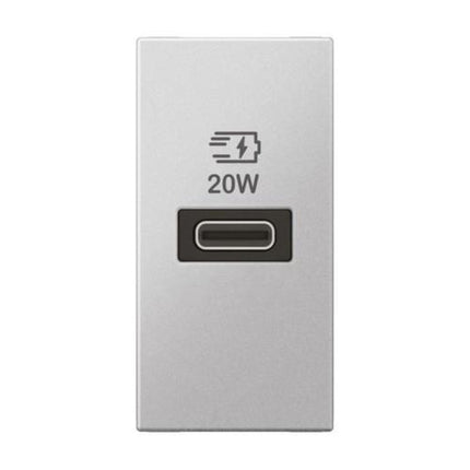 571699Legrandأرتيور وحدة واحدة USB من النوع C توصيل الطاقة 20W ألومنيوم ناعم