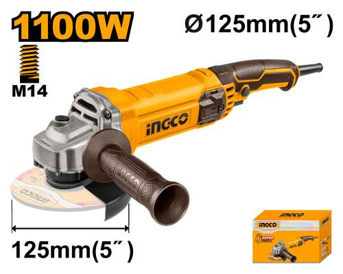 AG110038INGCOمطحنة الزوايا INGCO AG110038 بقوة 1100 واط أداة احترافية
