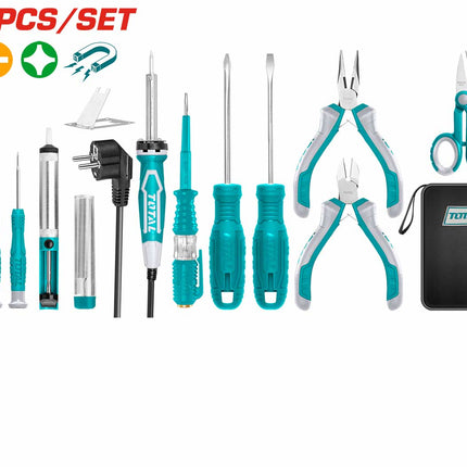 TKTTSK0132Total Toolsمجموعة أدوات الاتصالات 13 قطعة TKTTSK0132