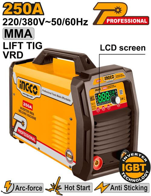 ING-MMA25079INGCOماكينة اللحام العاكسة INGCO ING-MMA25079 MMA/TIG Lift