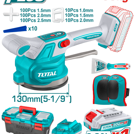 TTVLI20018Total Toolsآلة اهتزاز البلاط اللاسلكية TOTAL 20V بسرعة 10000rpm