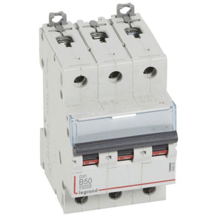 408986Legrandقاطع الدائرة الكهربائية Legrand DX3 بقدرة 10000A ثلاثي الأقطاب 3A منحنى B