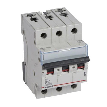 404131Legrandقاطع دائرة Legrand TX3 ثلاثي الأقطاب 50A 10kA