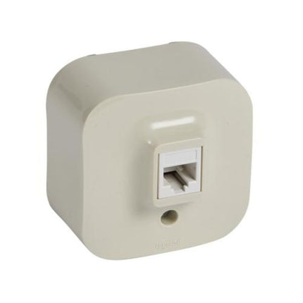 782444Legrandمقبس هاتف Forix RJ11 بتركيب سطحي IP2X عاجي