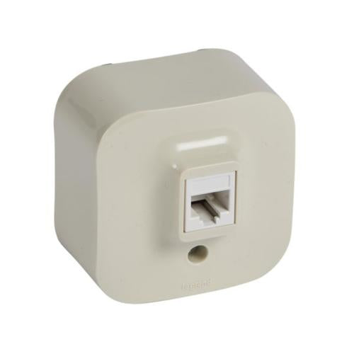 782444Legrandمقبس هاتف Forix RJ11 بتركيب سطحي IP2X عاجي