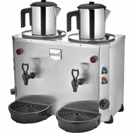 DE15Remtaصانع شاي جامبو DE15 9+9 لتر فولاذ