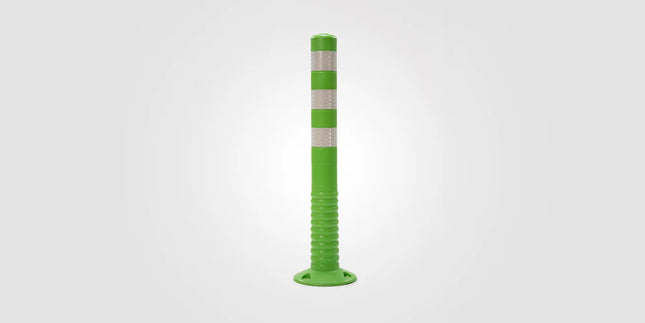 Green Warning Post Safety Marker Traffic Sign