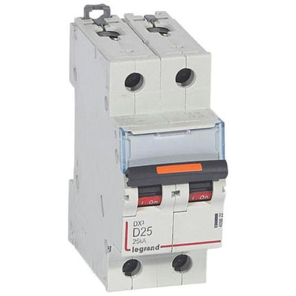 409822Legrandقاطع دارة Legrand DX3 ثنائي القطب 25A منحنى D