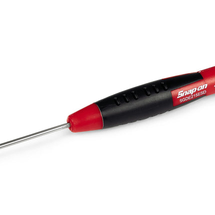 SGDE215ESDSnap-Onمفك براغي إلكتروني صغير Snap-on بطرف مسطح 1.5 ملم آمن من الكهرباء الساكنة