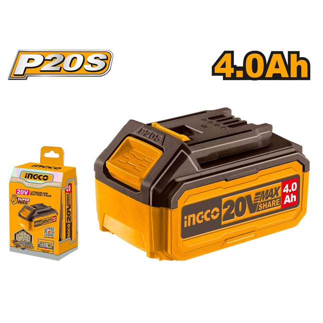 FBLI20021INGCOبطارية INGCO 20V ليثيوم أيون 4.0Ah FBLI20021