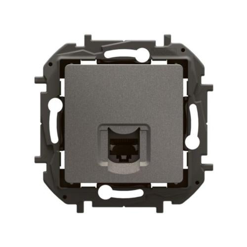 NP4302MGLegrandمقبس نيلوي RJ45 CAT6A FTP رمادي متوسط مثبت بالفلاش