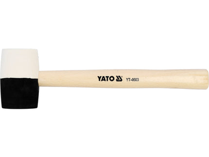 YT-4603Yatoمطرقة مطاطية ياتو بمقبض خشبي 580 غرام YT-4603