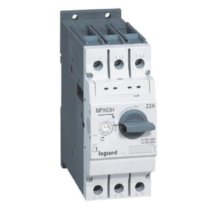 417363Legrandقاطع دائرة حماية المحرك Legrand MPX3 63H 14-22A 50KA