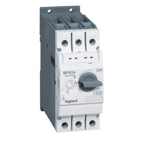 417363Legrandقاطع دائرة حماية المحرك Legrand MPX3 63H 14-22A 50KA