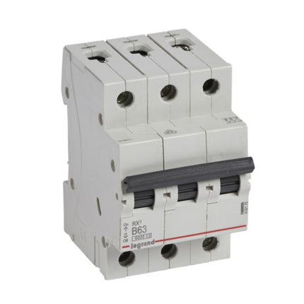 419175Legrandقاطع دائرة Legrand RX3 ثلاثي الأقطاب 63A منحنى B