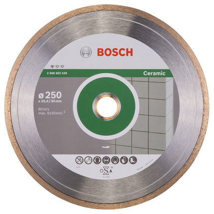 Diamond Cutting Disc -Standard for Ceramic |  250x30+25,40x1,6x7mm