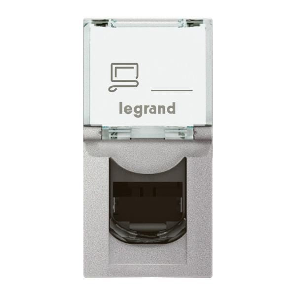 571058Legrandمنفذ Arteor RJ45 الفئة 5e UTP وحدة واحدة ألومنيوم