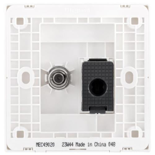 MEC49020WHLegrandمقبس Obria RJ45 الفئة 6 + التلفاز الأبيض