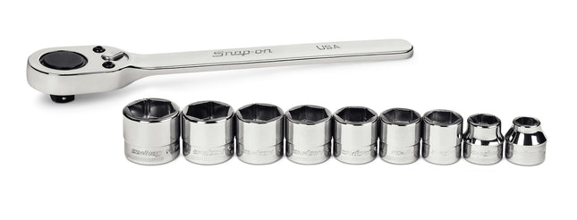210RAFSMASnap-Onمجموعة مقابس درايف 3/8 بوصة مترية من Snap-on