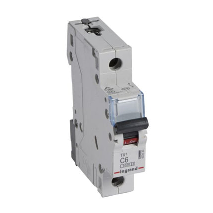 403430Legrandقاطع دائرة Legrand TX3 6A أحادي القطب 6kA