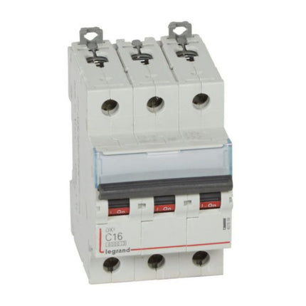 407859Legrandقاطع الدائرة الكهربائية Legrand DX3 ثلاثي الأقطاب 16A منحنى C