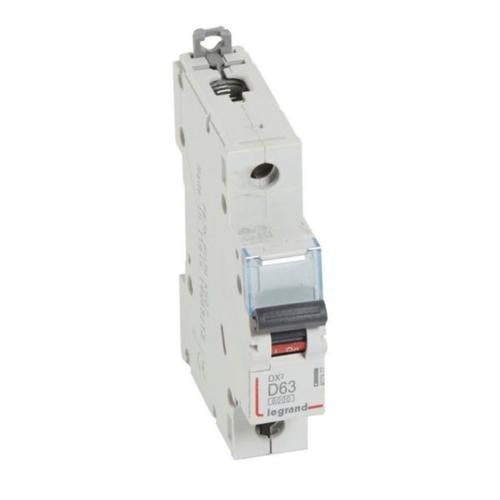 407977Legrandقاطع الدارة الحراري المغناطيسي ليجراند DX3 6000A أحادي القطب 63A منحنى D